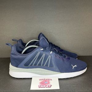 Puma‎ Men's Pacer Net Cage Athletic Sneaker Softfoam Shoes Blue SIZE 9.5